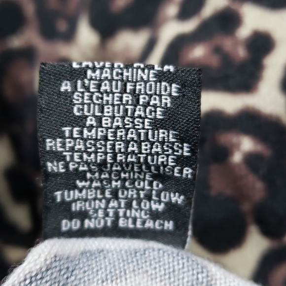 Leopard Colour Tunic Long Sleeve Fall Winter Top - Picture 4 of 4